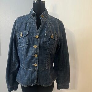 Denim Button-Up Women's Jacket